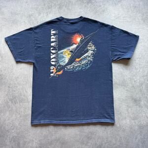 Navy blue vintage 1990s single